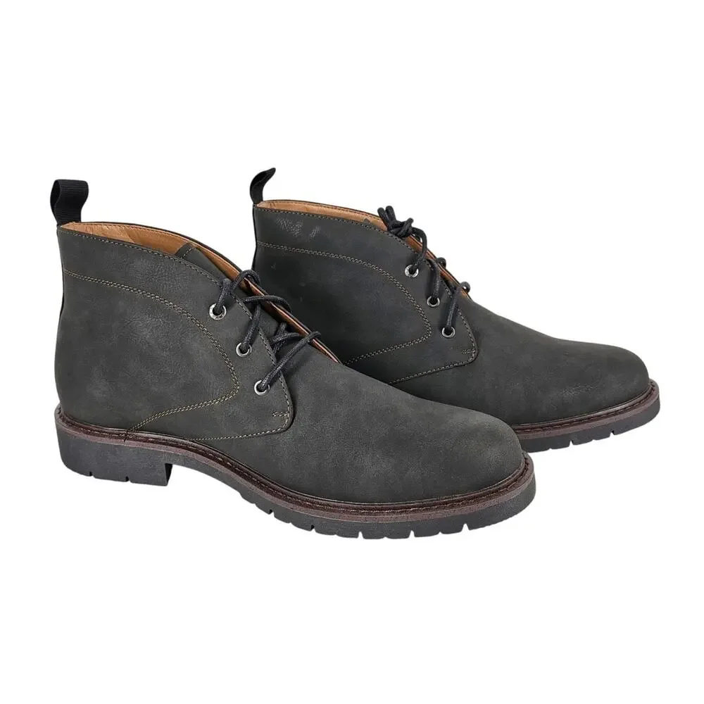 DOCKERS MEN’S DARTFORD MID-TOP LACE-UP CASUAL SHOES – SIZE 12M – GRAY – NIB